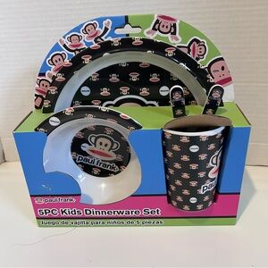 Paul Frank Kids 7 pcs Dinnerware Set - Black